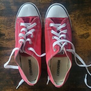 Converse Red Canvas Sneakers